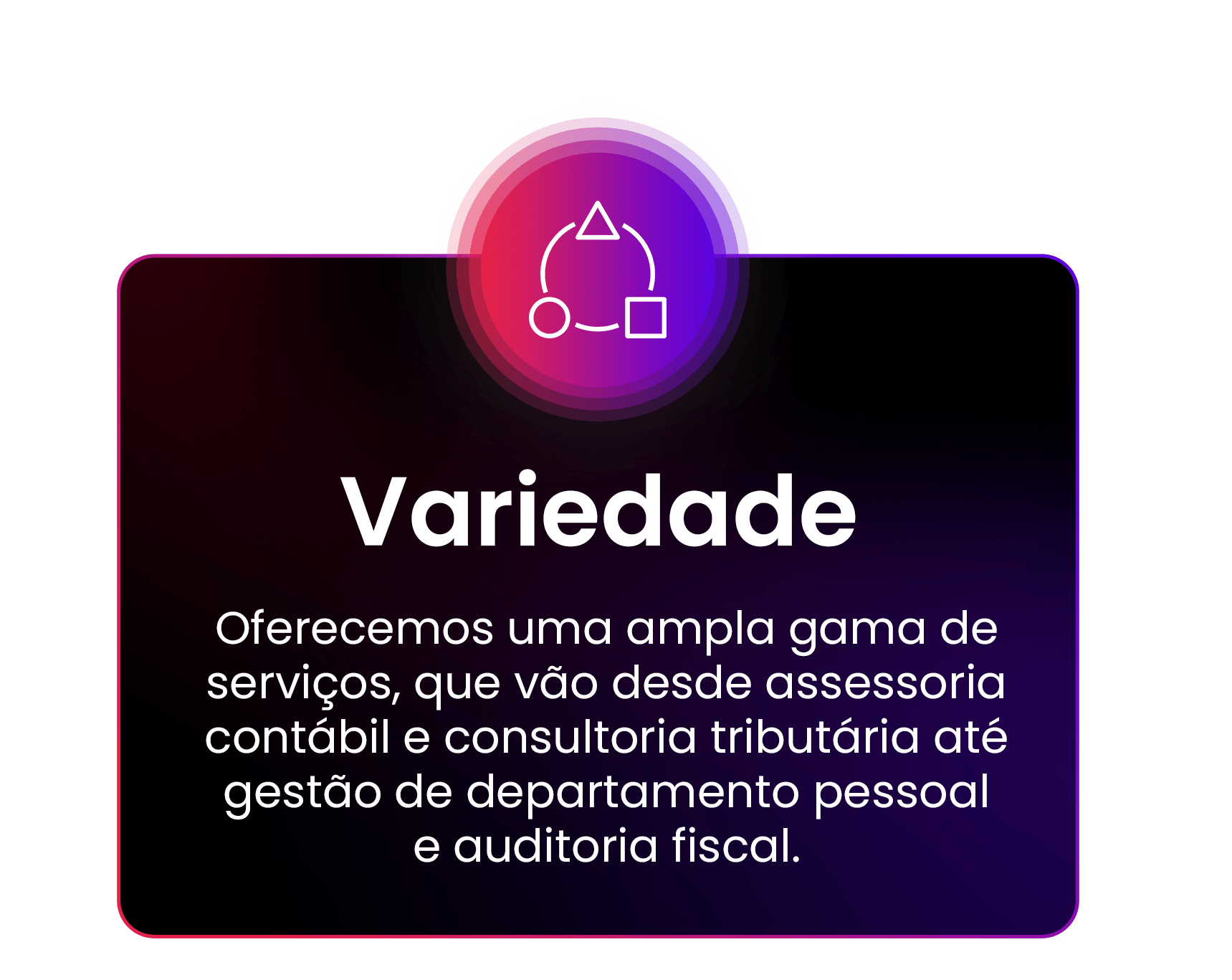 Oferecemos uma ampla gama de serviços, que vão desde assessoria contábil e consultoria tributária até gestão de departamento pessoal e auditoria fiscal. Independentemente do porte ou segmento da sua empresa, temos uma solução sob medida.