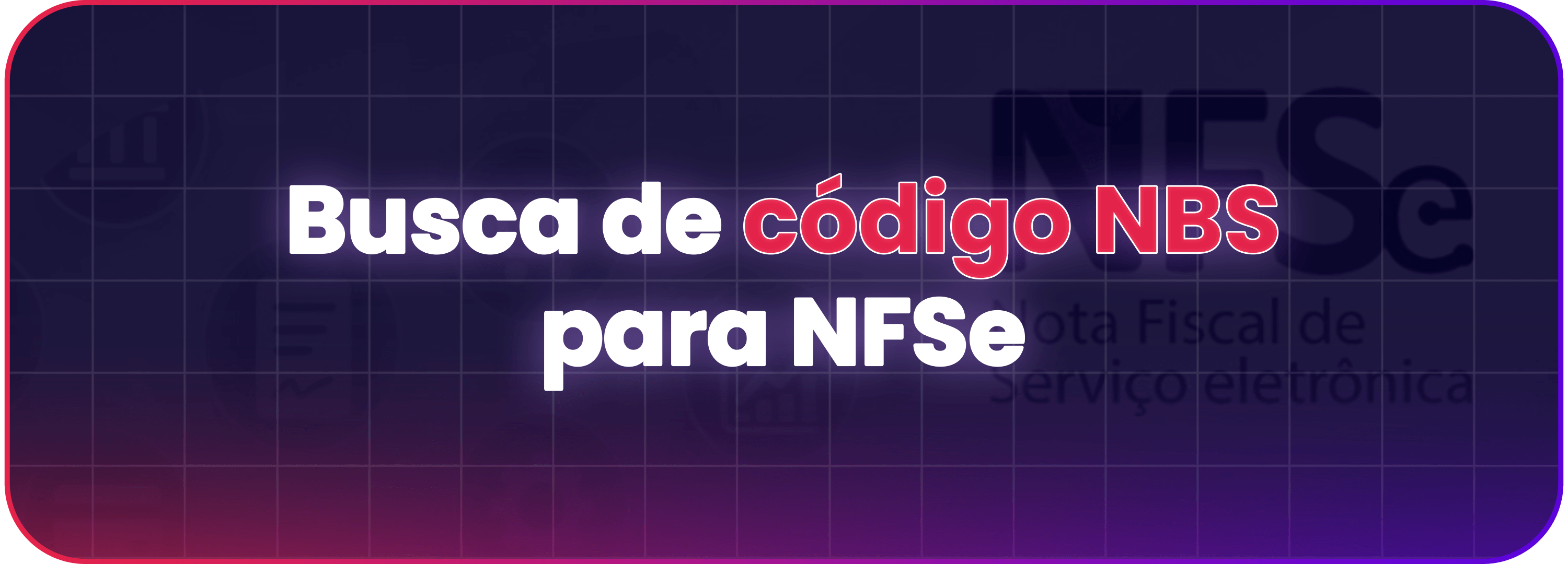 Busca de código NBS: encontar código correspondente ao serviço